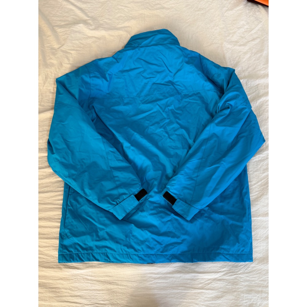 CUMAR 🇮🇹 湖水藍 青藍色 防風外套 鋪棉 保暖 內刷毛 夾克 非 羽絨外套 背心 uniqlo 連帽 上衣-細節圖4