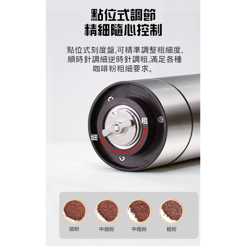 日本 NICOH【送~毛刷、清潔球】USB充電 電動磨豆機 不鏽鋼錐刀磨豆機 磨粉機 磨豆機 咖啡研磨機 NCG-128-細節圖6
