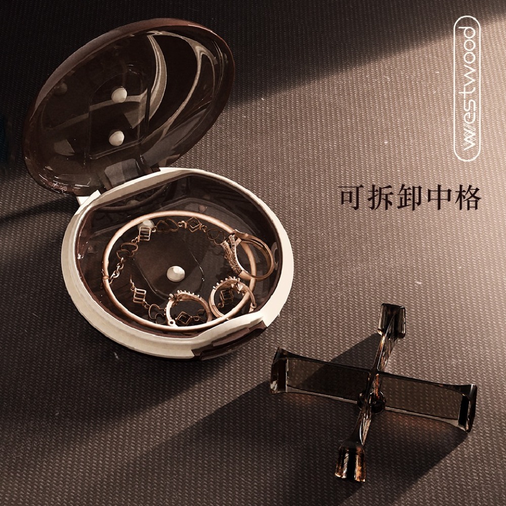 食品級PC 無毒圓形維他命盒四格／藥盒【0%BPA】-細節圖2