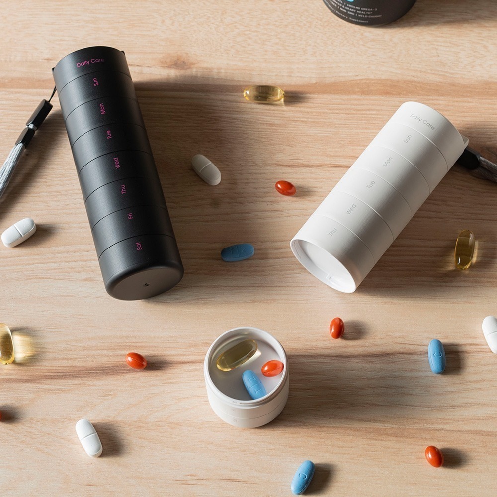 台灣製造【ANKOMN】營養氣密艙 維他命盒 保健食品分裝盒 藥盒 不含雙酚A-細節圖3