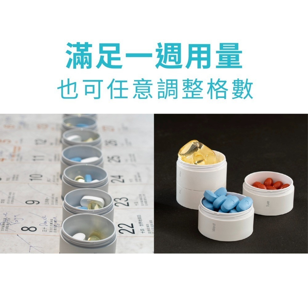 台灣製造【ANKOMN】營養氣密艙 維他命盒 保健食品分裝盒 藥盒 不含雙酚A-細節圖6