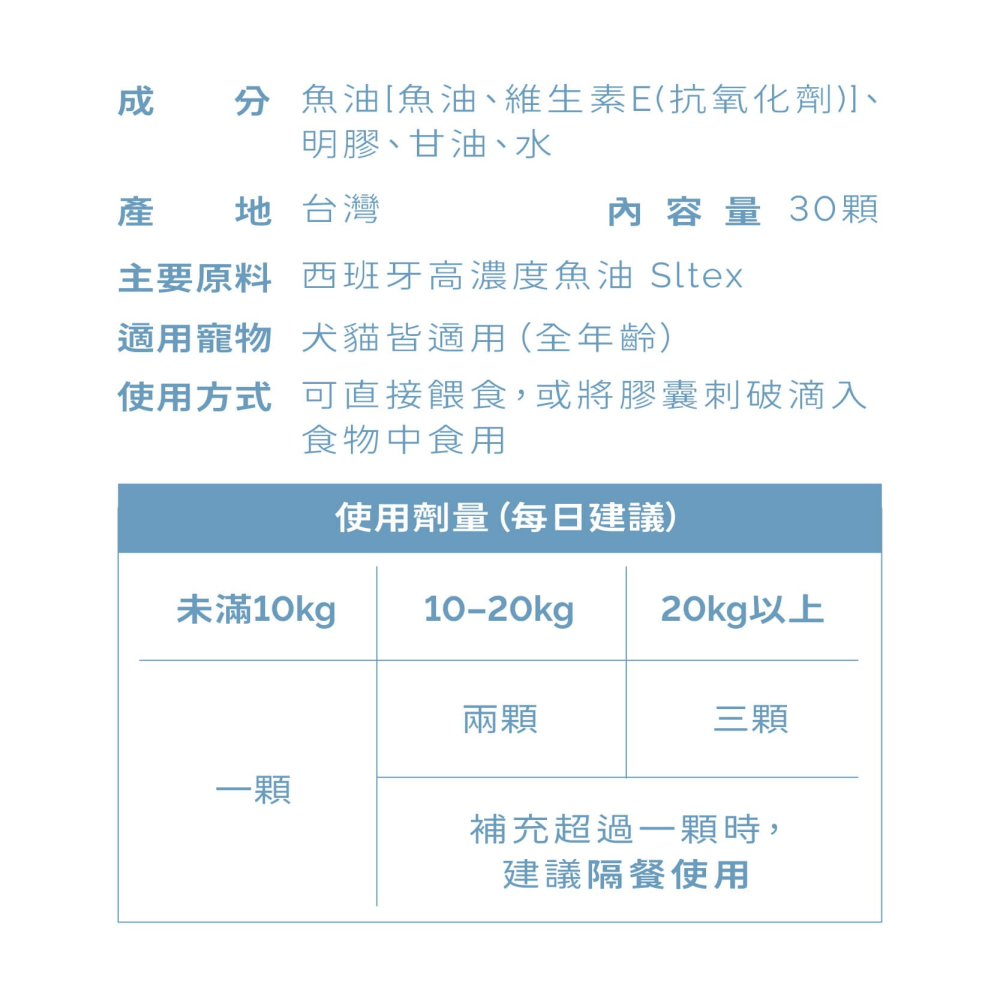 優維特 VITA 85%超臨界寵物魚油-細節圖5