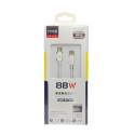 90cm充電線6A【緣屋百貨】天天出貨 Micro USB 充電線 1米快充線 適用 iphone type-C 充電線-規格圖8