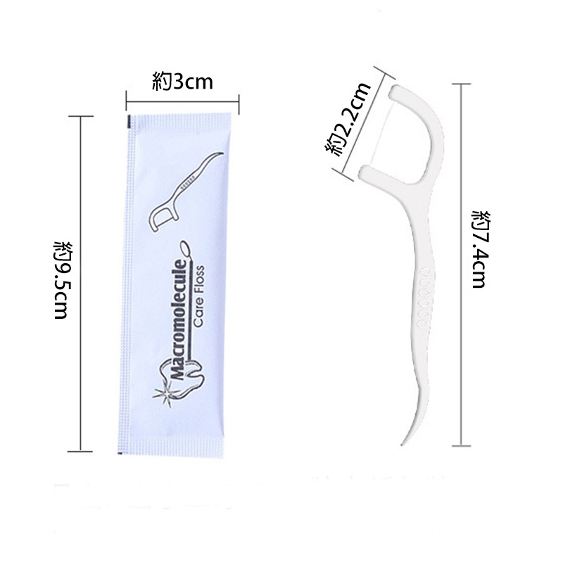 牙線棒1支【緣屋百貨】天天出貨 單支獨立包 牙籤 牙線 潔牙棒 剃牙棒 潔牙 牙齒 齒縫 刷牙 口腔 旅行 隨身包-細節圖2
