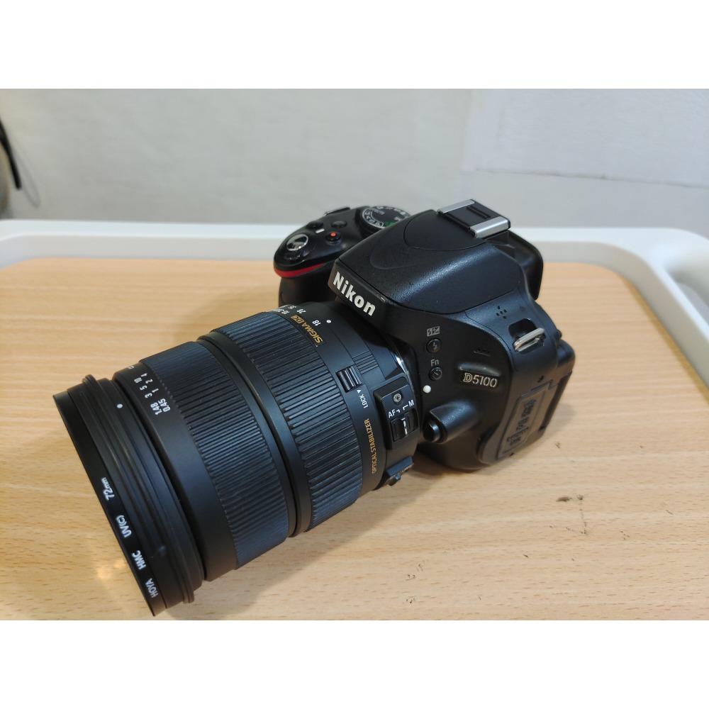 現貨，nikon d5100含sigma-18-200旅遊鏡鏡頭,有翻轉螢幕，新手入門佳-細節圖2