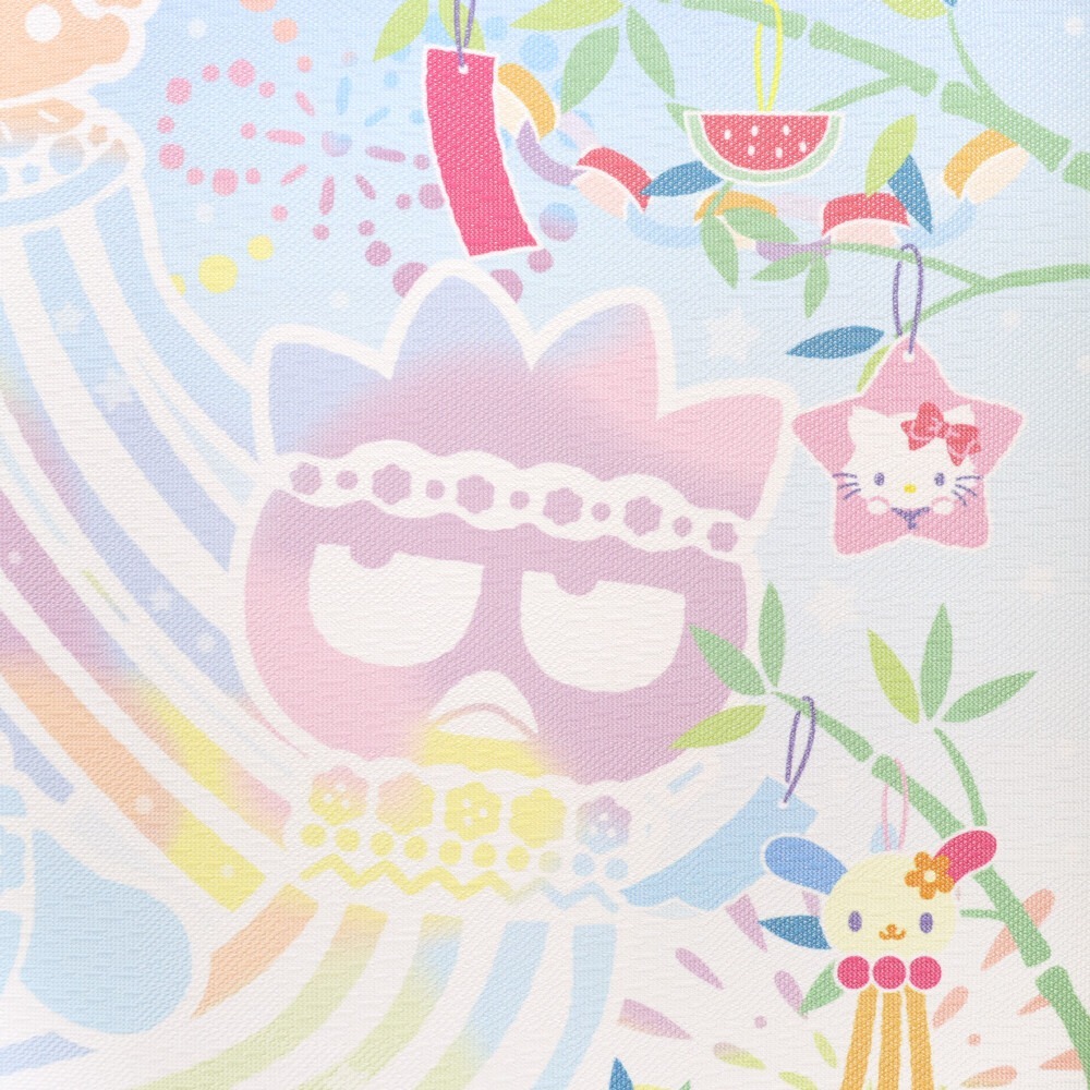 日本製COSMOS三麗鷗凱蒂貓HelloKitty門簾窗簾七夕85X90-細節圖3