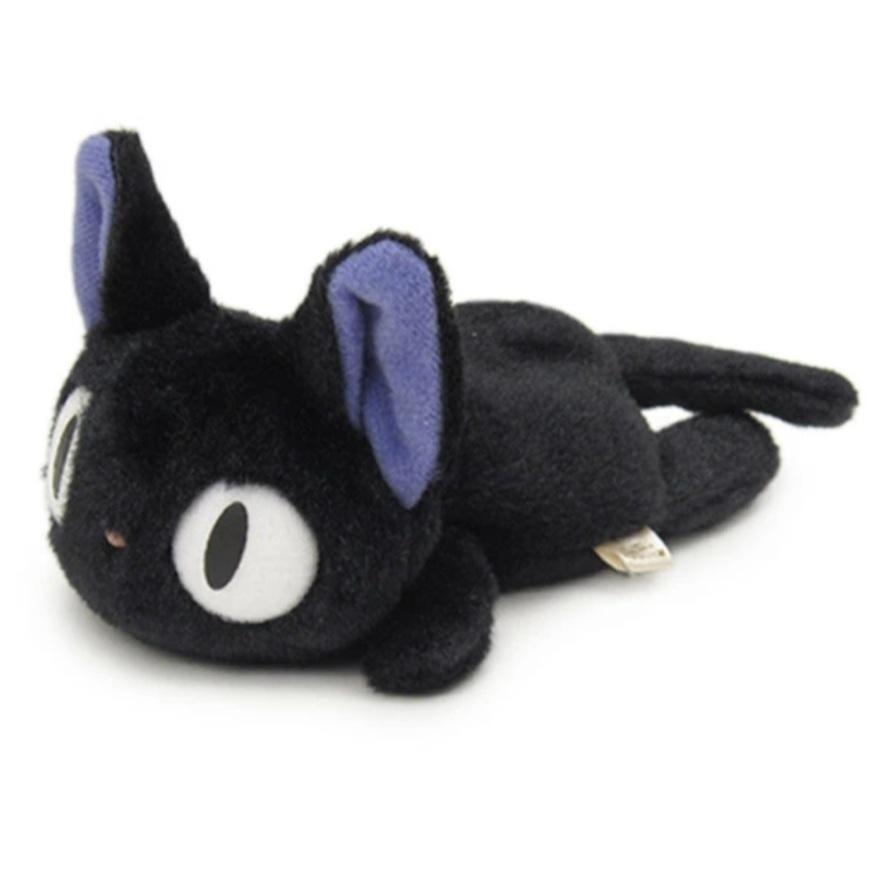 日本 正版 宮崎駿 吉卜力 魔女宅急便 黑貓 吉吉 娃娃 趴姿 玩偶 布偶 聖誕節 萬聖節 交換禮物-細節圖2