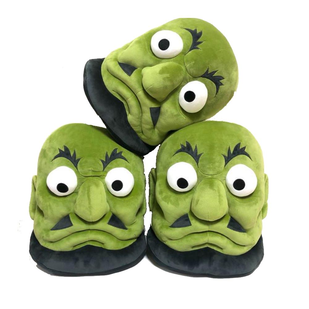 日本 吉卜力公園 大倉庫 限定 神隱少女 S號 舞首 綠頭 綠首 三顆頭 娃娃 玩偶 交換禮物 生日禮物 禮物-細節圖2