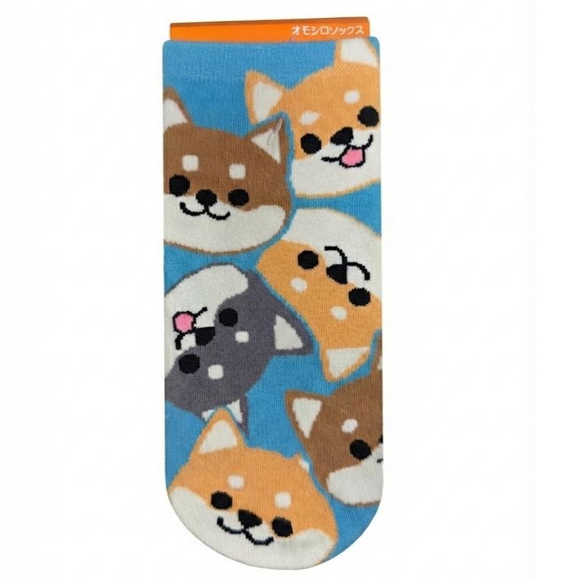 日本 柴犬 貓咪 狗狗 襪子 短襪 隱形襪 踝襪 棉襪 女襪 男襪 透氣 送禮 交換禮物-細節圖3