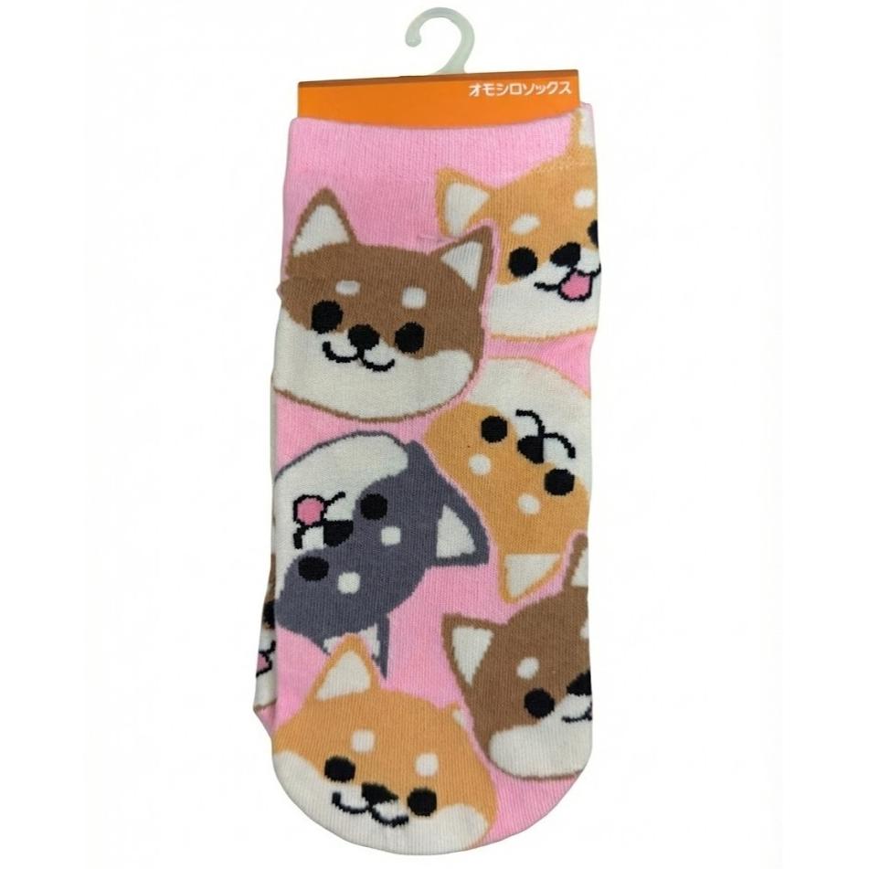 日本 柴犬 貓咪 狗狗 襪子 短襪 隱形襪 踝襪 棉襪 女襪 男襪 透氣 送禮 交換禮物-細節圖6