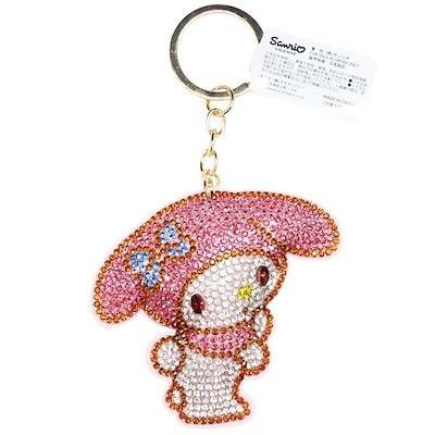 *出清中* 日本 正版 三麗鷗 水鑽 吊飾 鑰匙圈 娃娃 酷洛米 凱蒂貓 大耳狗 雙星仙子 酷企鵝 布丁狗 帕恰狗-細節圖6