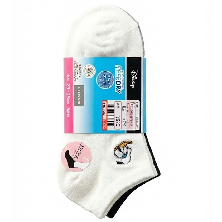 日本 迪士尼 襪子 3入組 短襪 隱形襪 踝襪 棉襪 女襪 男襪 唐老鴨 米奇 米妮 大英雄天團  速乾 防臭-細節圖2