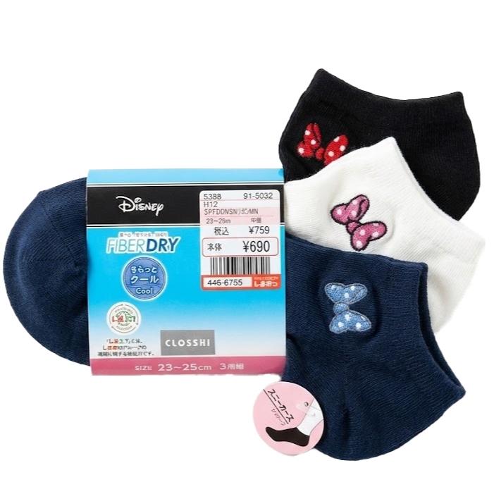 日本 迪士尼 襪子 3入組 短襪 隱形襪 踝襪 棉襪 女襪 男襪 唐老鴨 米奇 米妮 大英雄天團  速乾 防臭-細節圖5