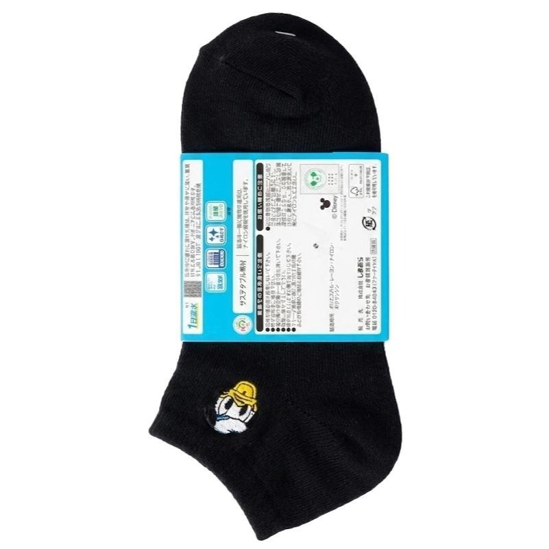 迪士尼 襪子 3入組 短襪 隱形襪 踝襪 唐老鴨-細節圖3