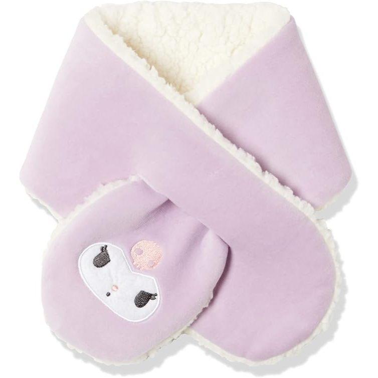 日本 兒童 絨毛 保暖 圍巾 圍脖 吉伊卡哇 小八 酷洛米 皮卡丘 凱蒂貓 角落生物 鐵道王國 生日禮物-細節圖2