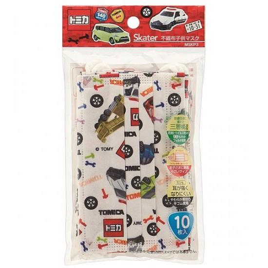 *出清中* 日本 Skater 兒童 幼童 嬰幼兒 口罩 10入 4歲以上 三層 防塵 紗布口罩 橡膠耳繩 MSKP3-細節圖4