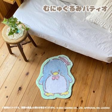 日本 正版 三麗鷗 角色 地毯 地墊 腳踏墊 庫洛米 美樂蒂 hello kitty 布丁狗 帕恰狗 大眼蛙 交換禮物-細節圖2