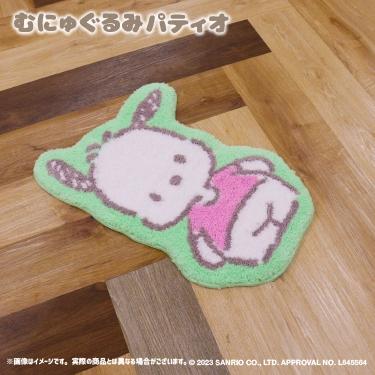 日本 正版 三麗鷗 角色 地毯 地墊 腳踏墊 庫洛米 美樂蒂 hello kitty 布丁狗 帕恰狗 大眼蛙 交換禮物-細節圖3