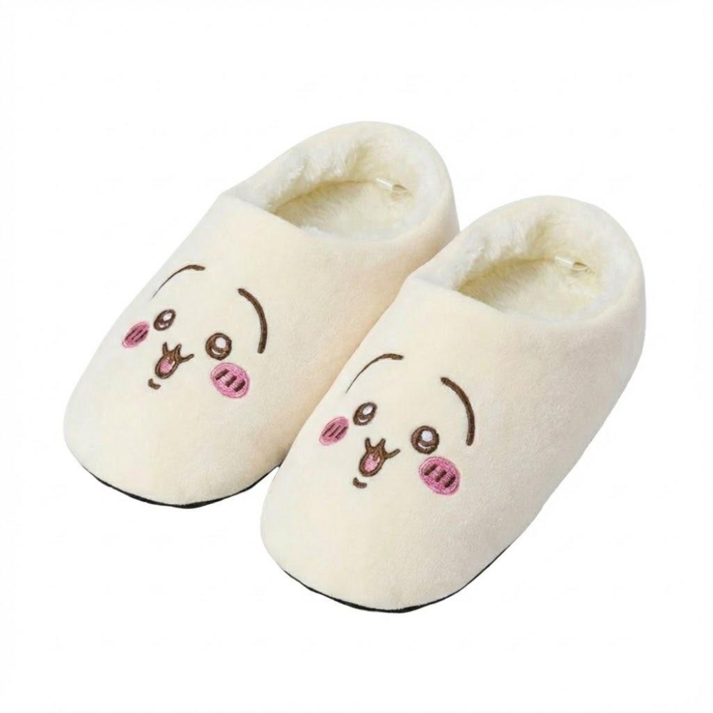 日本 正版 吉伊卡哇 拖鞋 室內拖鞋 保暖拖鞋 毛絨拖鞋 烏薩奇 小八 聖誕節禮物 交換禮物 送禮-細節圖2