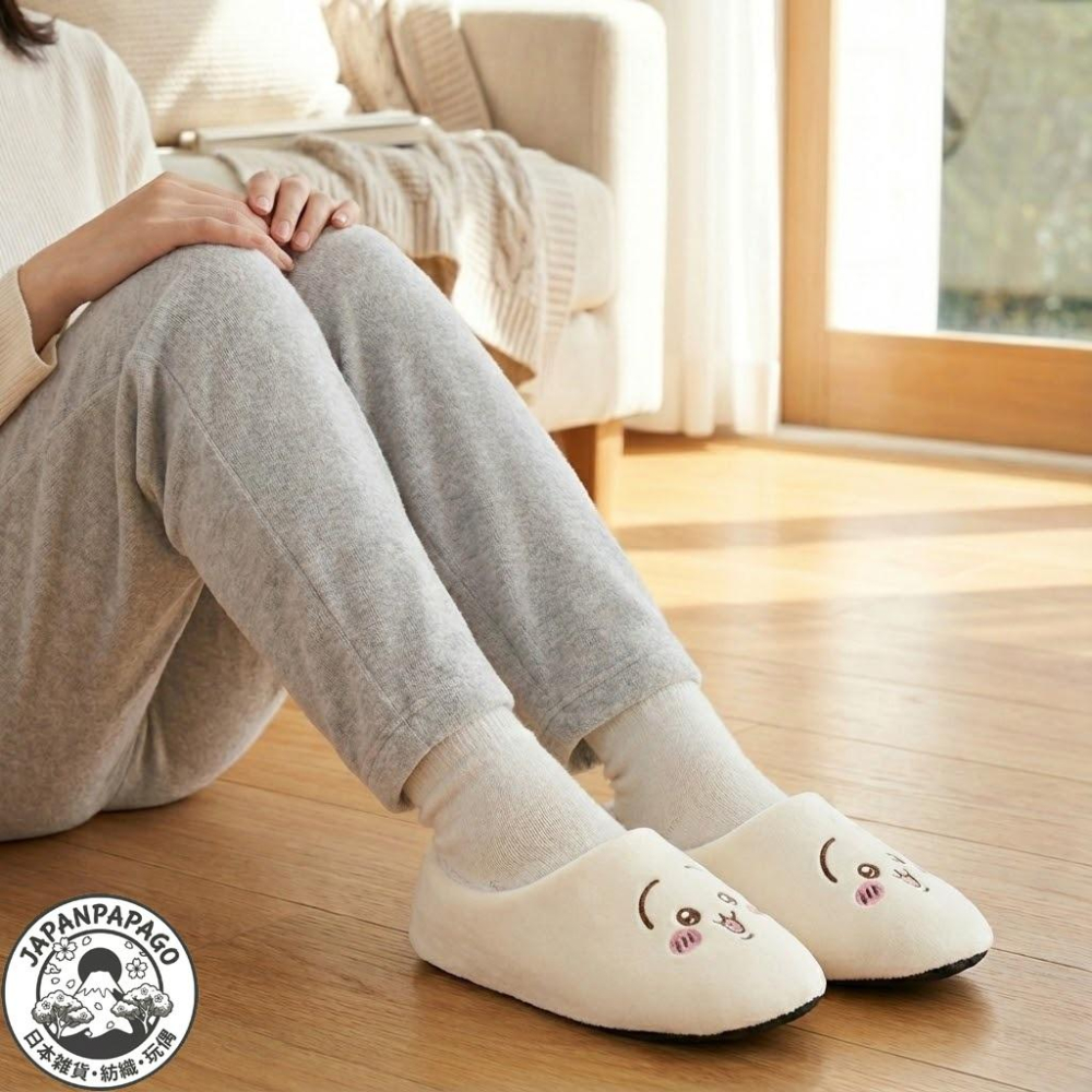 日本 正版 吉伊卡哇 拖鞋 室內拖鞋 保暖拖鞋 毛絨拖鞋 烏薩奇 小八 聖誕節禮物 交換禮物 送禮-細節圖3