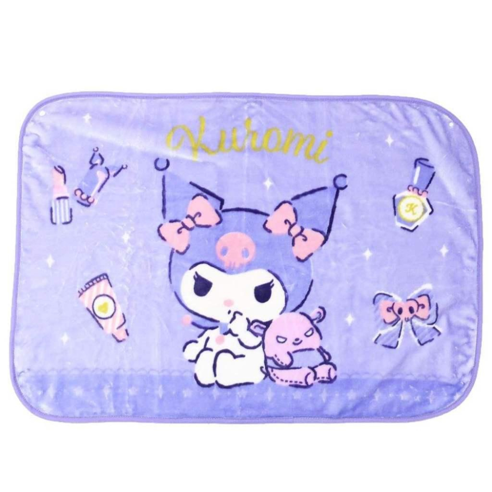 日本 正版 三麗鷗 毛毯 毯子 被子 披肩 庫洛米 美樂蒂 人魚漢頓 角落生物 雙子星 梅森 交換禮物 聖誕節 送禮-細節圖2