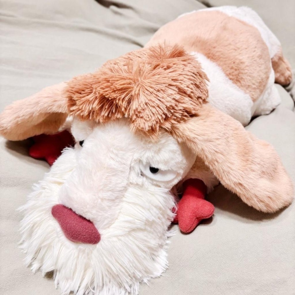 日本 吉卜力公園 限定 特大 因因 因因狗 狗狗 70公分 娃娃 玩偶 公仔 霍爾的移動城堡-細節圖2