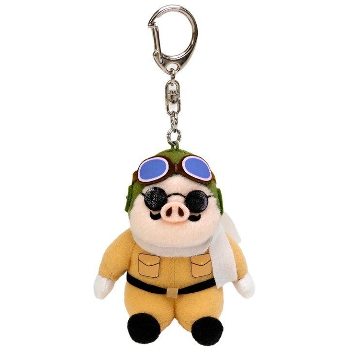 日本 正版 宮崎駿 吉卜力 紅豬 波魯克 飛行員 娃娃 吊飾 鑰匙圈 掛飾 配件 背包 書包 零錢包 千與千尋-細節圖2