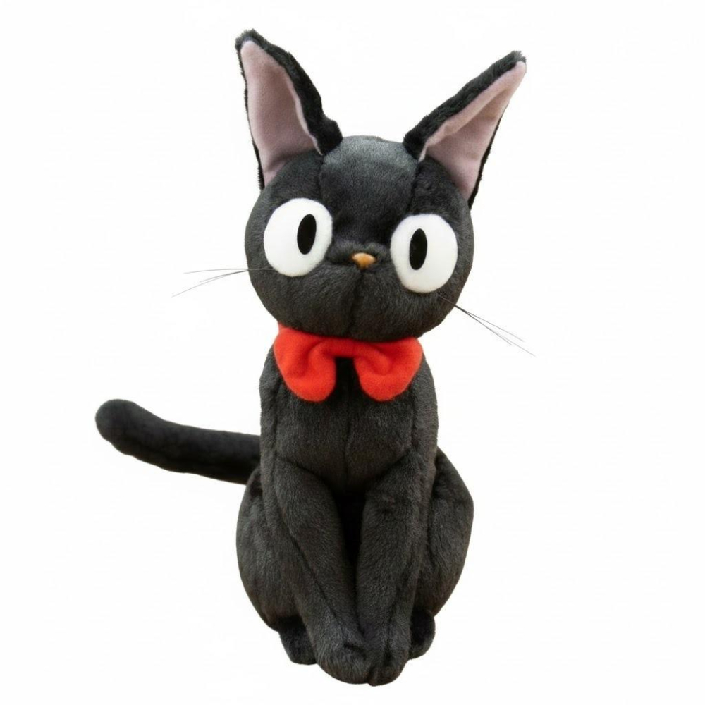 日本 正版 宮崎駿 吉卜力 魔女宅急便 黑貓 吉吉 坐姿 娃娃 玩偶 布偶 聖誕節 萬聖節 交換禮物 生日禮物 禮物-細節圖2