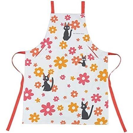 日本 正版 龍貓 魔女宅急便 黑貓 吉吉 圍裙 圍裙工作服 工作圍裙 廚房圍裙 廚房 送禮 交換禮物 生日禮物-細節圖3