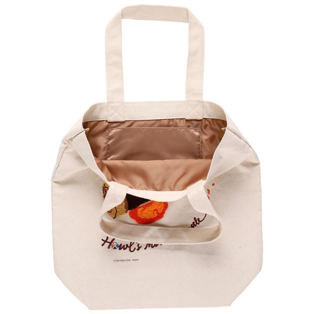 日本 正版 霍爾的移動城堡 卡西法 帆布袋 手提袋 購物袋 袋子 提袋 送禮 交換禮物 生日禮物 聖誕禮物-細節圖4