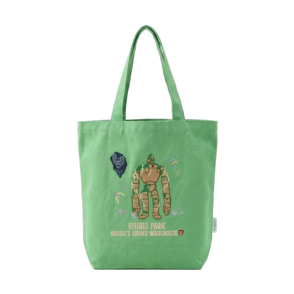 日本 正版 吉卜力公園 天空之城 巨神兵 帆布袋 手提袋 購物袋 袋子 提袋 送禮 交換禮物 生日禮物 聖誕禮物-細節圖2