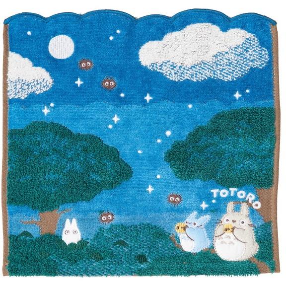 日本 正版 宮崎駿 吉卜力 手帕 刺繡無捻紗龍貓魔女宅急便神隱少女天空之城紅豬魔法公主崖上的波妞 毛巾 浴巾 運動毛巾-細節圖2