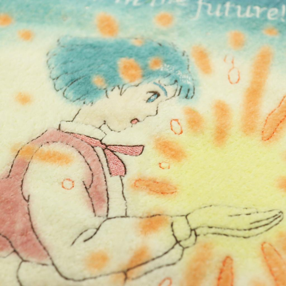 日本 正版 宮崎駿 吉卜力 手帕 刺繡無捻紗龍貓魔女宅急便神隱少女天空之城紅豬魔法公主崖上的波妞 毛巾 浴巾 運動毛巾-細節圖4