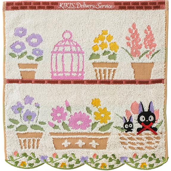 日本 正版 宮崎駿 吉卜力 方巾 刺繡無捻紗抗菌龍貓魔女宅急便神隱少女MOOMIN嚕嚕米姆明 毛巾 浴巾 運動毛巾-細節圖6