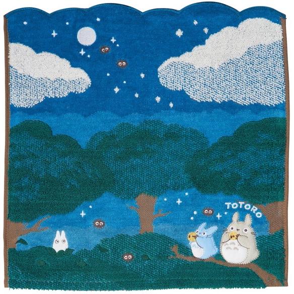 日本 正版 宮崎駿 吉卜力 方巾 刺繡無捻紗抗菌龍貓魔女宅急便神隱少女MOOMIN嚕嚕米姆明 毛巾 浴巾 運動毛巾-細節圖8