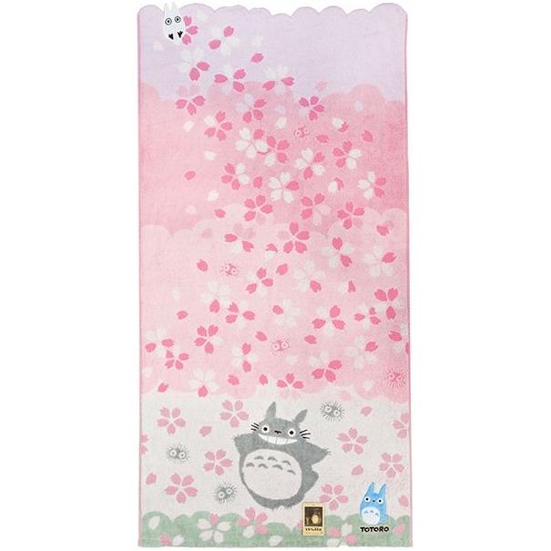 日本 正版 Marushin丸真吉卜力浴巾刺繡無捻紗抗菌龍貓魔女宅急便宮崎駿豆豆龍TOTORO 毛巾 手帕 運動毛巾-細節圖4