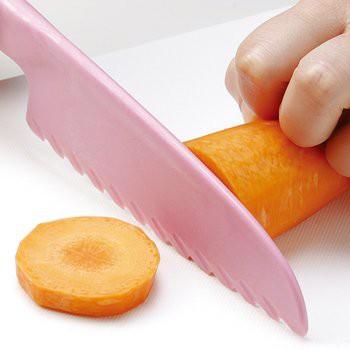 日本 Skater 日本製 兒童 安全 刀 學習 兒童安全刀 安全菜刀  TOMICA 凱蒂貓 角落生物 HKP1-細節圖2