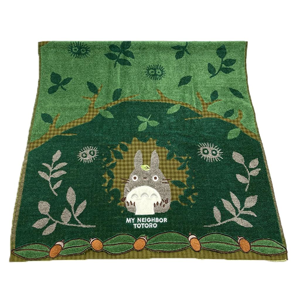 日本 Marushin 吉卜力 龍貓 浴巾 森林隧道 60 120 小白 龍貓 森林 橡子-細節圖4