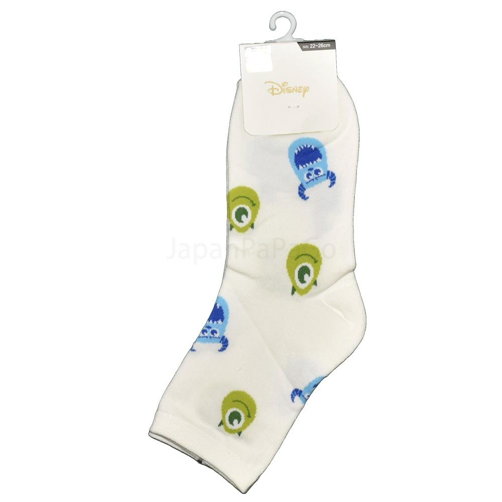 迪士尼 Disney 怪獸大學 長襪 中筒襪 少女襪 大眼仔 毛怪 怪獸電力公司-細節圖2