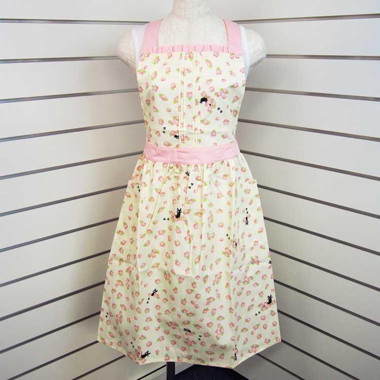 『日本正版』GHIBLI 魔女宅急便 JIJI 吉吉 黑貓 造型 圍裙 工作圍裙 工作服 廚房 全新 現貨 正貨-細節圖3