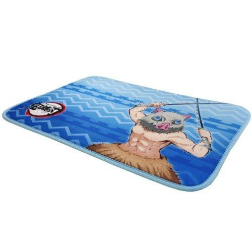 『日本正版』 鬼滅之刃 嘴平伊之助 伊之助 獸之呼吸 靜音 地墊 地毯 腳踏墊 全新 現貨 日本版-細節圖2