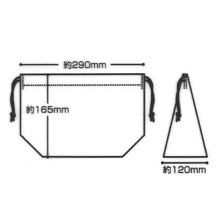 日本製 Skater 鬼滅之刃 竈門 彌豆子 束口 提袋 便當盒 便當袋 便當布 購物袋 手提袋 餐袋 野餐 KB7-細節圖4