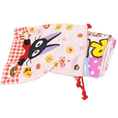 『日本正版』魔女宅急便 吉吉 黑貓 琪琪 刺繡 束口袋 收納袋 提袋 袋 購物袋 袋子 全新 現貨-細節圖3