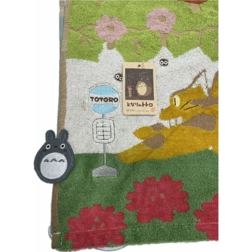 日本 Marushin 吉卜力 龍貓 浴巾 龍貓公車和龍貓 60 120 公車站 停靠站-細節圖3