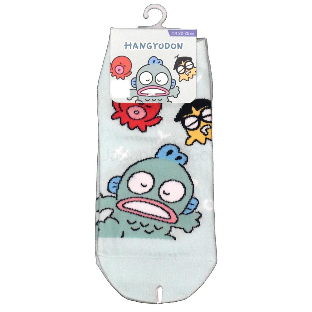 Sanrio 三麗鷗 人魚漢頓 短襪 船型襪 醜魚 襪子-細節圖2