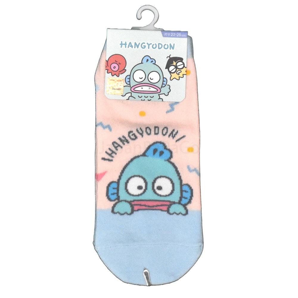 Sanrio 三麗鷗 人魚漢頓 短襪 船型襪 醜魚 襪子-細節圖4