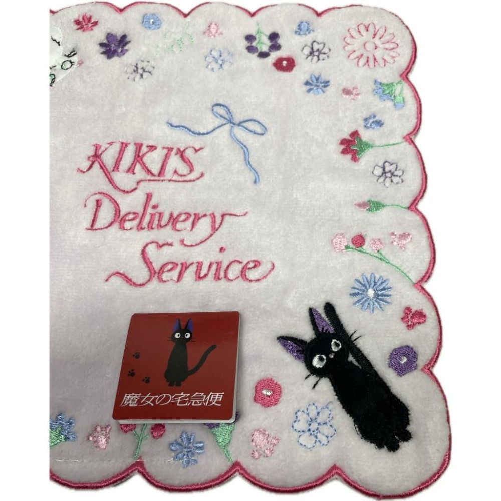 日本 Marushin 吉卜力 魔女宅急便 手帕 花巷 黑貓 吉吉 JIJI-細節圖3