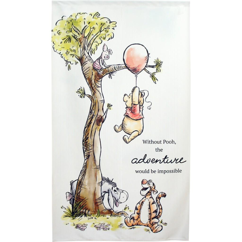 日本製 迪士尼 小熊維尼 奇奇蒂蒂 米奇 美人魚 獅子王 迪士尼反派 門簾 長門簾 長簾 窗簾 交換禮物 聖誕節 萬聖節-細節圖2