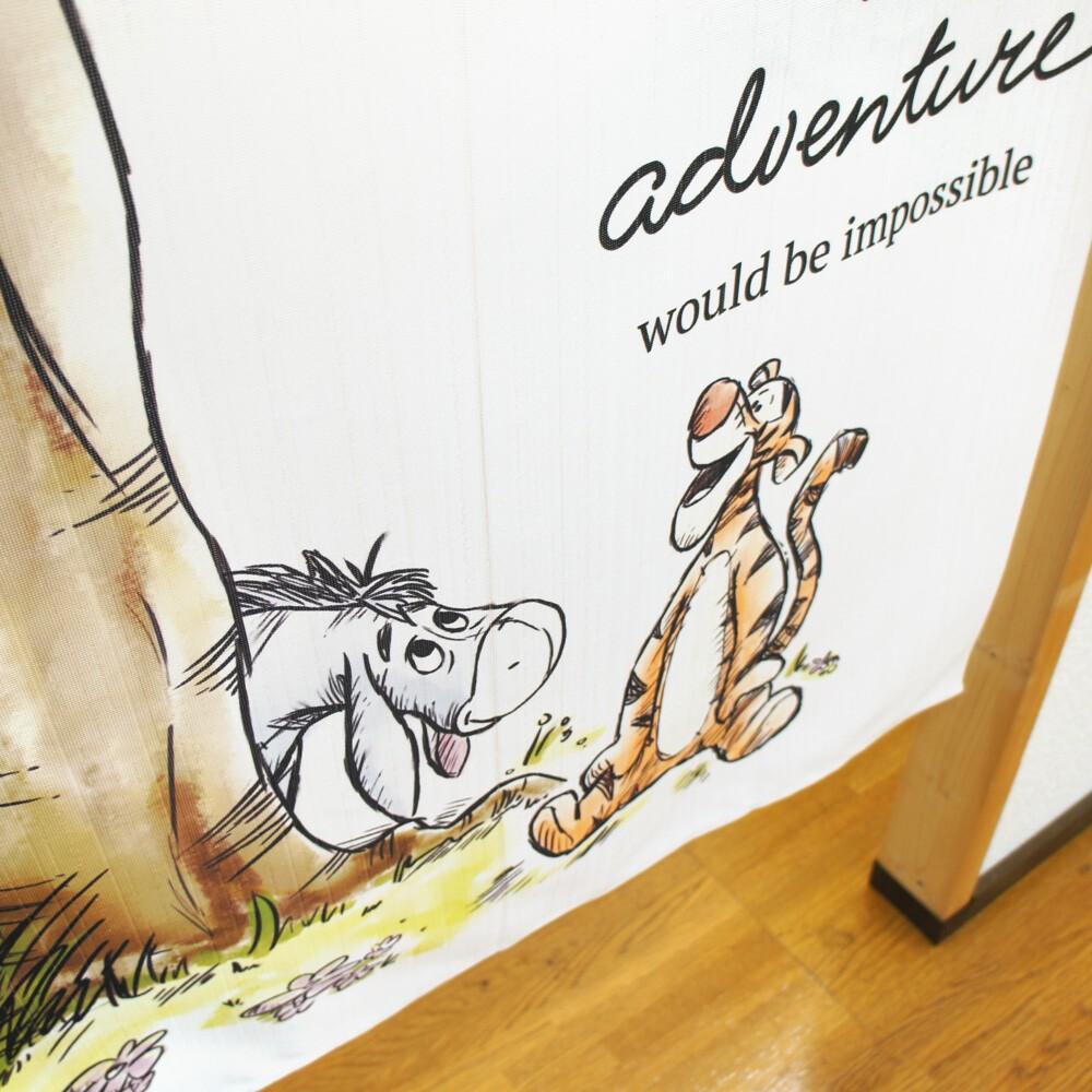 日本製 迪士尼 小熊維尼 奇奇蒂蒂 米奇 美人魚 獅子王 迪士尼反派 門簾 長門簾 長簾 窗簾 交換禮物 聖誕節 萬聖節-細節圖4