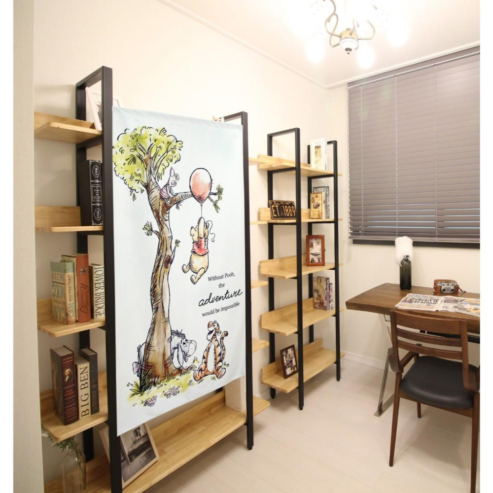 日本製 迪士尼 小熊維尼 奇奇蒂蒂 米奇 美人魚 獅子王 迪士尼反派 門簾 長門簾 長簾 窗簾 交換禮物 聖誕節 萬聖節-細節圖8